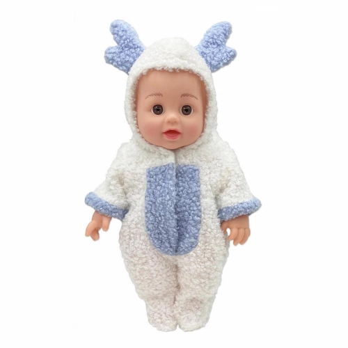 WOOPIE ROYAL LКула Бобас в шерстяном костюмчике олененка + аксессуары 28 см