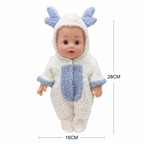WOOPIE ROYAL LКула Бобас в шерстяном костюмчике олененка + аксессуары 28 см