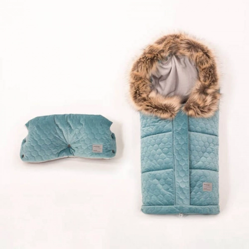 X-Lander X-Muff Velvet Petrol Roku mufta - cimdi ratiem