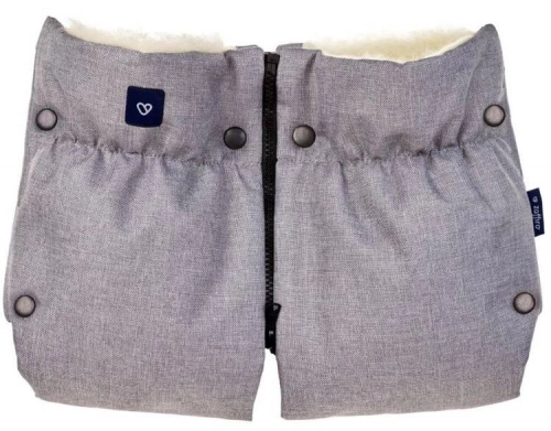 Zaffiro Melange Light Grey Divdaļīgie ratu cimdi