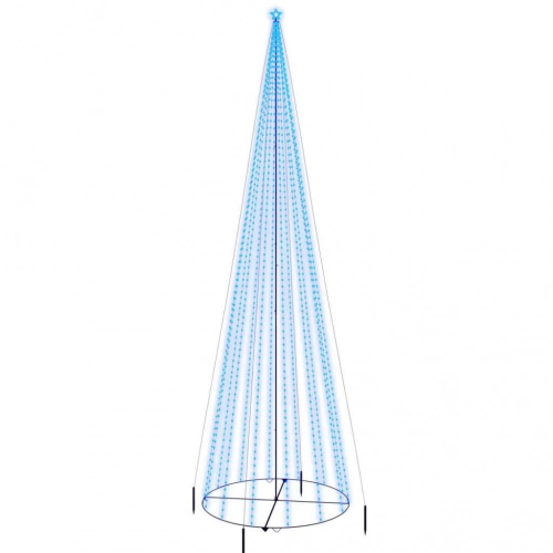 Ziemassvētku Egle, 1134 Zilas Led Lampiņas, 230X800 Cm Vidaxl