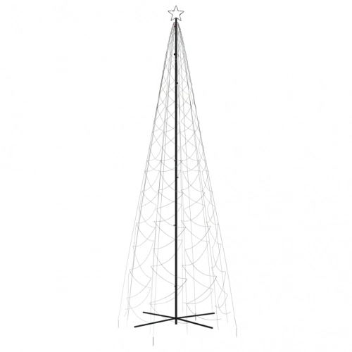 Ziemassvētku Egle, 1400 Krāsainas Led Lampiņas, 160X500 Cm Vidaxl