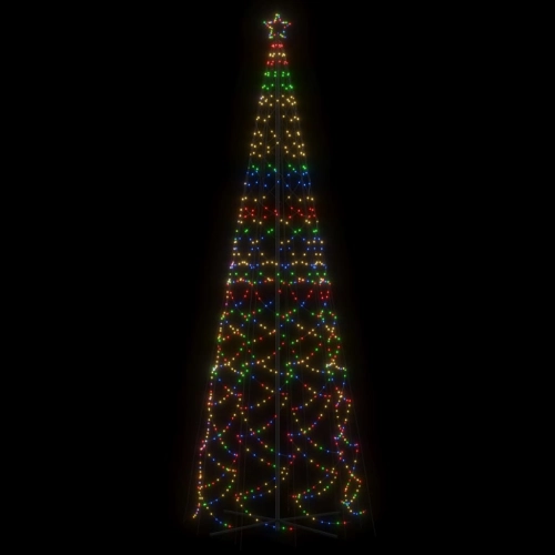 Ziemassvētku Egle, 1400 Krāsainas Led Lampiņas, 160X500 Cm Vidaxl