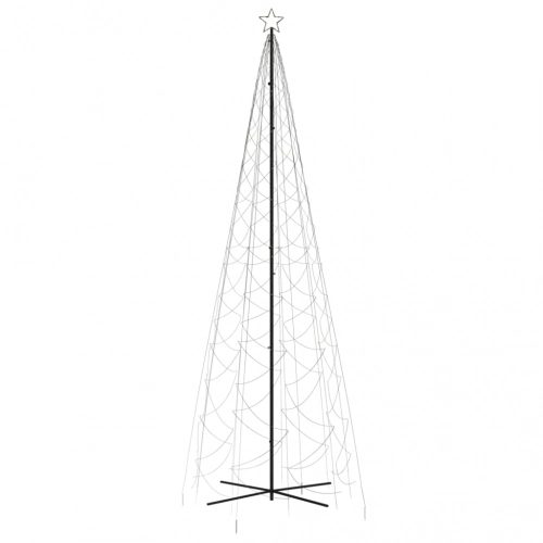 Ziemassvētku Egle, 1400 Silti Baltas Led Lampiņas, 160X500 Cm Vidaxl