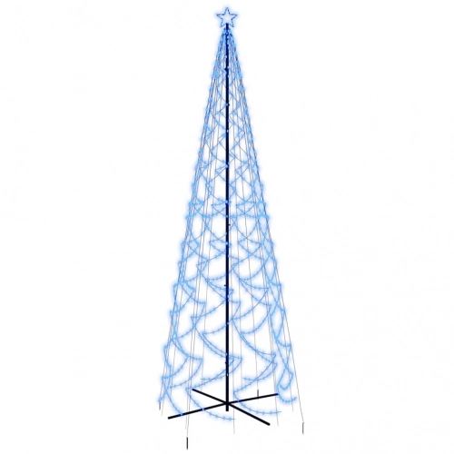 Ziemassvētku Egle, 1400 Zilas Led Lampiņas, 160X500 Cm Vidaxl