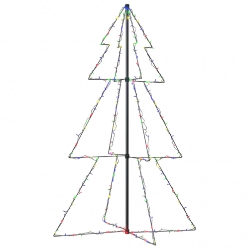 Ziemassvētku Egle, 200 Led, Telpām, Āra Teritorijai, 98X150 Cm Vidaxl