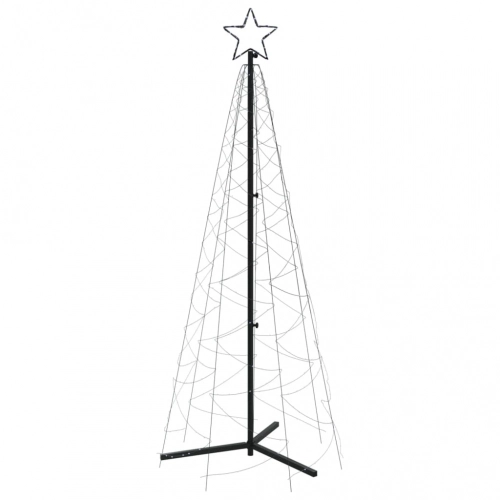 Ziemassvētku Egle, 200 Vēsi Baltas Led Lampiņas, 70X180 Cm Vidaxl