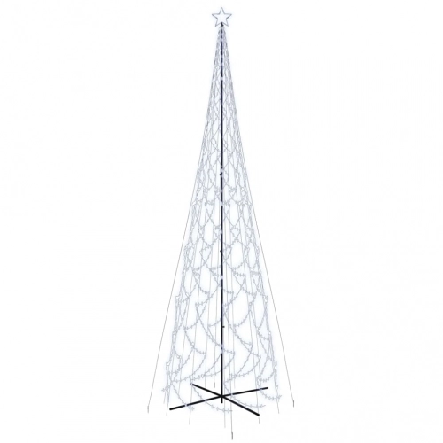 Ziemassvētku Egle, 3000 Vēsi Baltas Led Lampiņas, 230X800 Cm Vidaxl