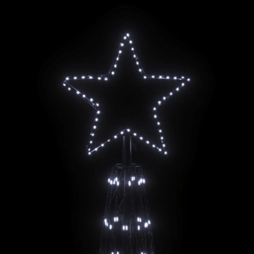 Ziemassvētku Egle, 3000 Vēsi Baltas Led Lampiņas, 230X800 Cm Vidaxl