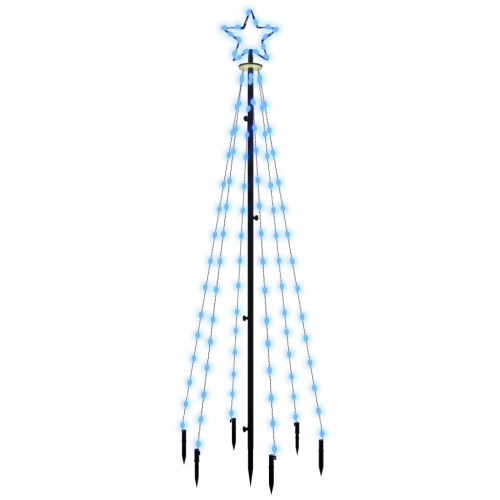 Ziemassvētku Egle Ar Pīķi, 108 Zilas Led, 180 Cm Vidaxl