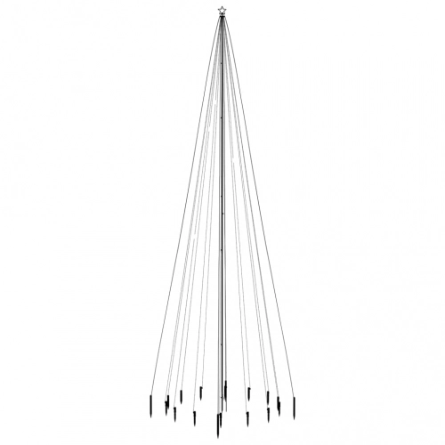 Ziemassvētku Egle Ar Pīķi, 1134 Zilas Led Lampiņas, 800 Cm Vidaxl