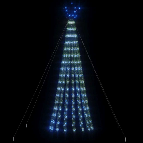 Led Ziemassvētku Eglīte 275 Led Zila 180 Cm Vidaxl