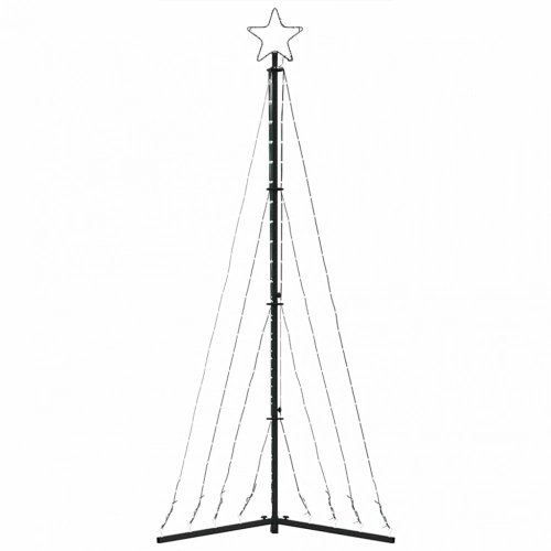 Led Ziemassvētku Eglīte 339 Led Silti Balta 182 Cm Vidaxl