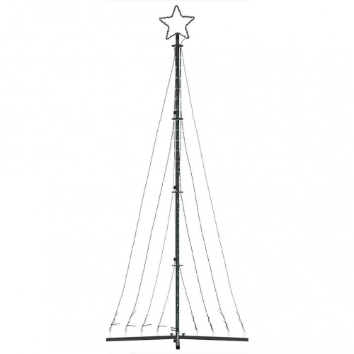 Led Ziemassvētku Eglīte 447 Led Krāsains 249 Cm Vidaxl