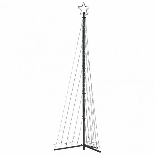 Led Ziemassvētku Eglīte 495 Led Auksti Balts 300,5 Cm Vidaxl