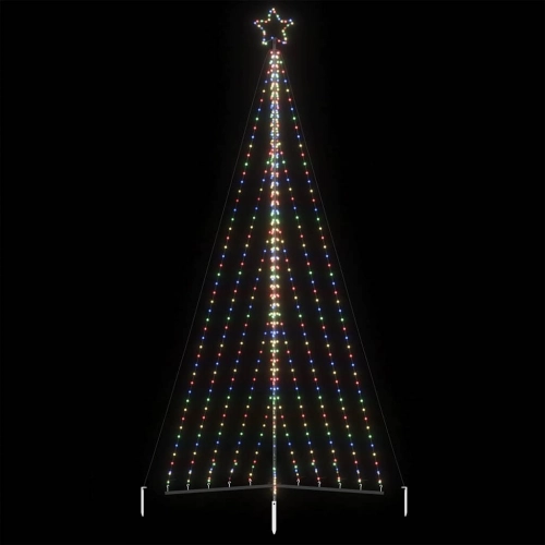 Led Ziemassvētku Eglīte 570 Led Krāsains 399 Cm Vidaxl