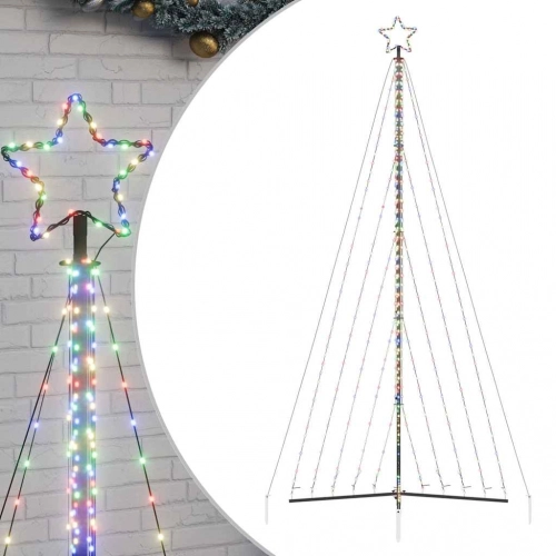 Led Ziemassvētku Eglīte 570 Led Krāsains 399 Cm Vidaxl