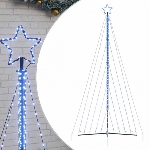 Led Ziemassvētku Eglīte 570 Led Zila 399 Cm Vidaxl