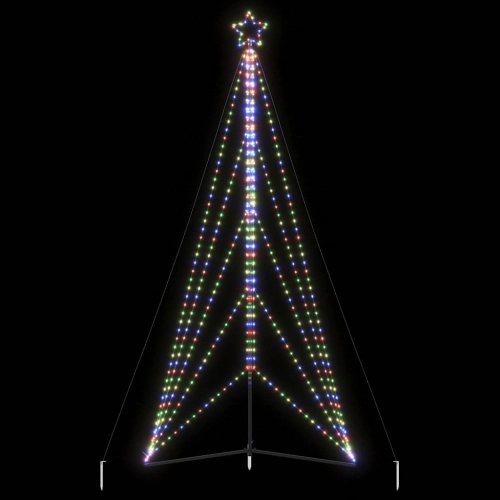 Led Ziemassvētku Eglīte 615 Led Krāsains 404,5 Cm Vidaxl