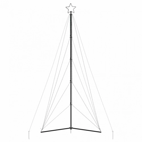 Led Ziemassvētku Eglīte 615 Led Krāsains 404,5 Cm Vidaxl