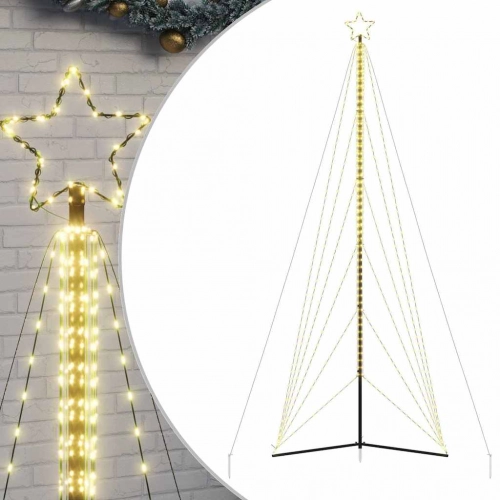 Led Ziemassvētku Eglīte 861 Led Silti Balta 478 Cm Vidaxl
