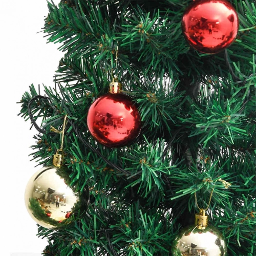 Ziemassvētku Kaktuss Ar Statīvu Un Led, Zaļš, 210 Cm, Pvc Vidaxl