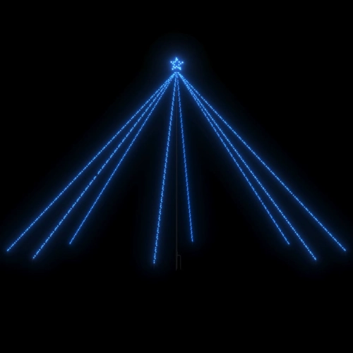 Led Ziemassvētku Eglīte Iekštelpām Āra 800 Led Zila 5 M Vidaxl