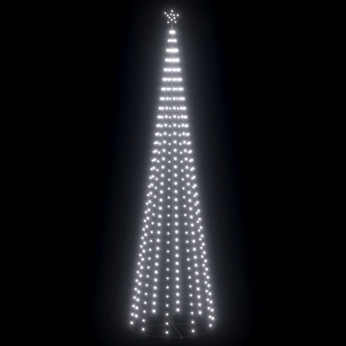 Ziemassvētku Koks, 752 Vēsi Baltas Led Lampiņas, 160X500 Cm Vidaxl