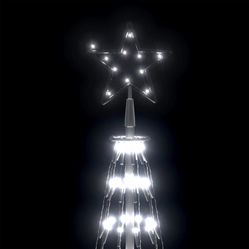 Ziemassvētku Koks, 752 Vēsi Baltas Led Lampiņas, 160X500 Cm Vidaxl