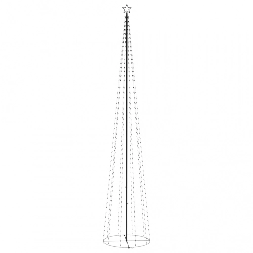 Ziemassvētku Koks, 752 Vēsi Baltas Led Lampiņas, 160X500 Cm Vidaxl