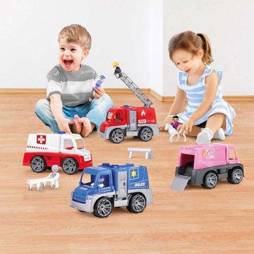 Zirgu furgons ar cilvēciņu un zirgu Truxx 29 cm Čehija L04458 kastē