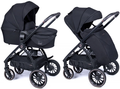 Zokky Nuvo Black Bērnu rati 2in1