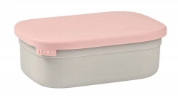 Beaba Lunchbox Ze Stali Nierdzewnej z Pokrywką i Osłoną Powder Pink