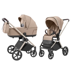 CARRELLO Ultra CRL-6527 Floral Beige Детская коляска 2в1