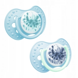 Lovi Smoczek Silikonowy Dynamiczny 0-3m 2 szt Tie Dye Blue 22/917boy