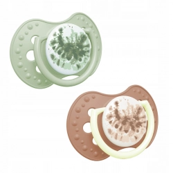 Lovi Smoczek Silikonowy Dynamiczny 18m+ 2 szt Tie Dye Green 22/920girl
