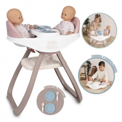 SMOBY Baby Nurse Barošanas krēsls dvīņu lellēm