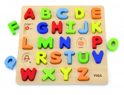 Viga 50124 Block Puzzl- Alphabet Uppercas