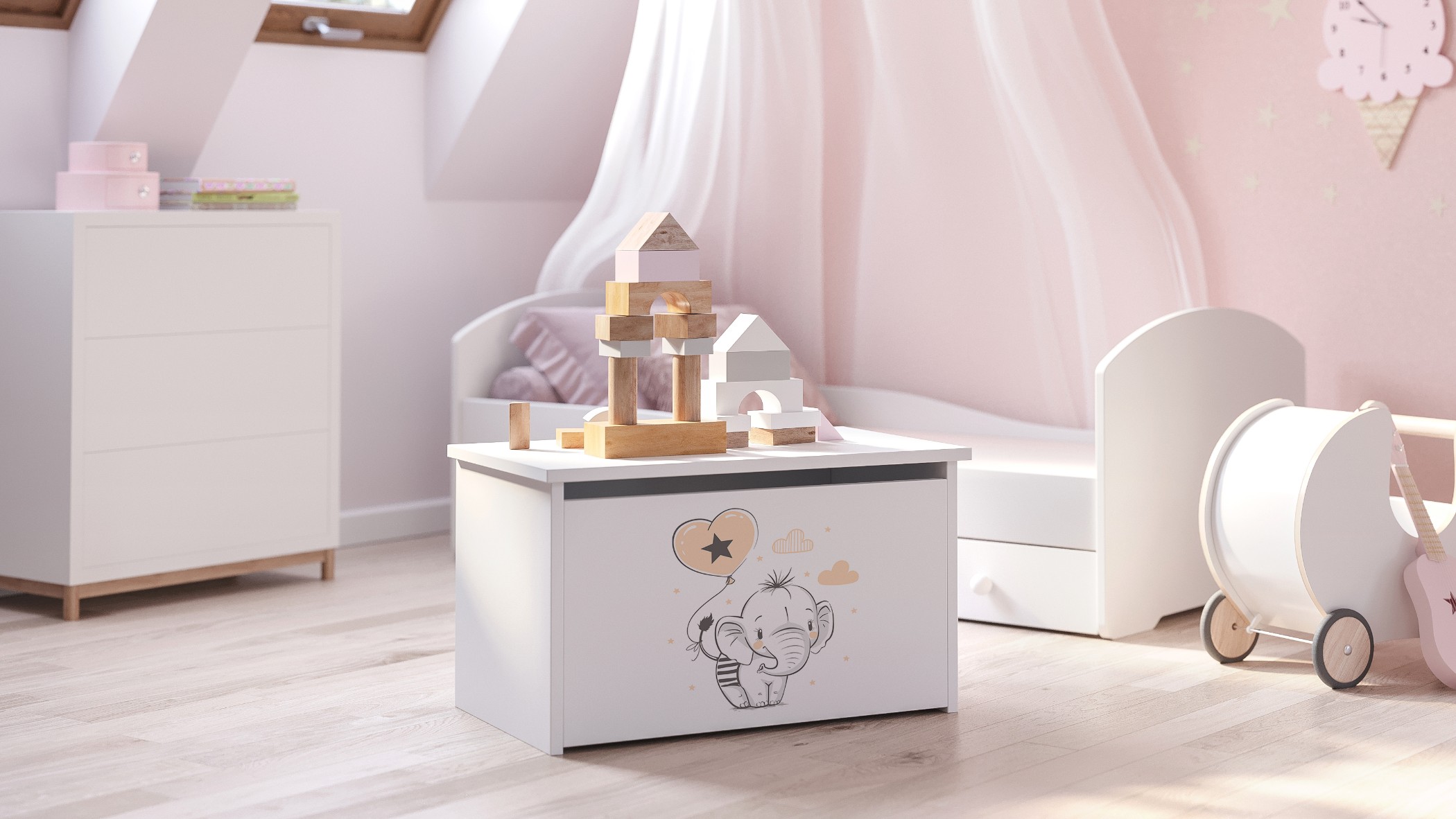 Daria toy box - Elephant