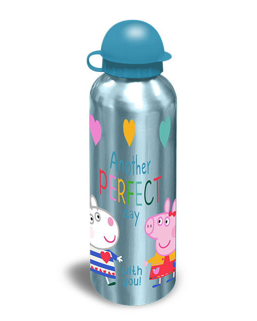 ALU. BOTTLE 3 DESIGNS ASST. 500 ML PEPPA