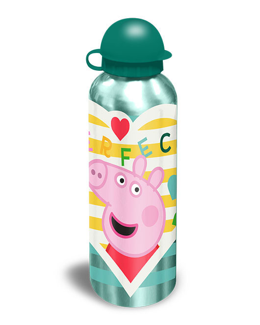 ALU. BOTTLE 3 DESIGNS ASST. 500 ML PEPPA