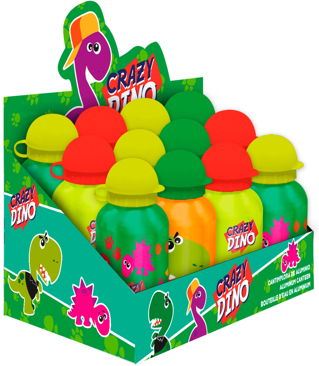 Alumīnija ūdens pudele The Crazy Dino 500 ml