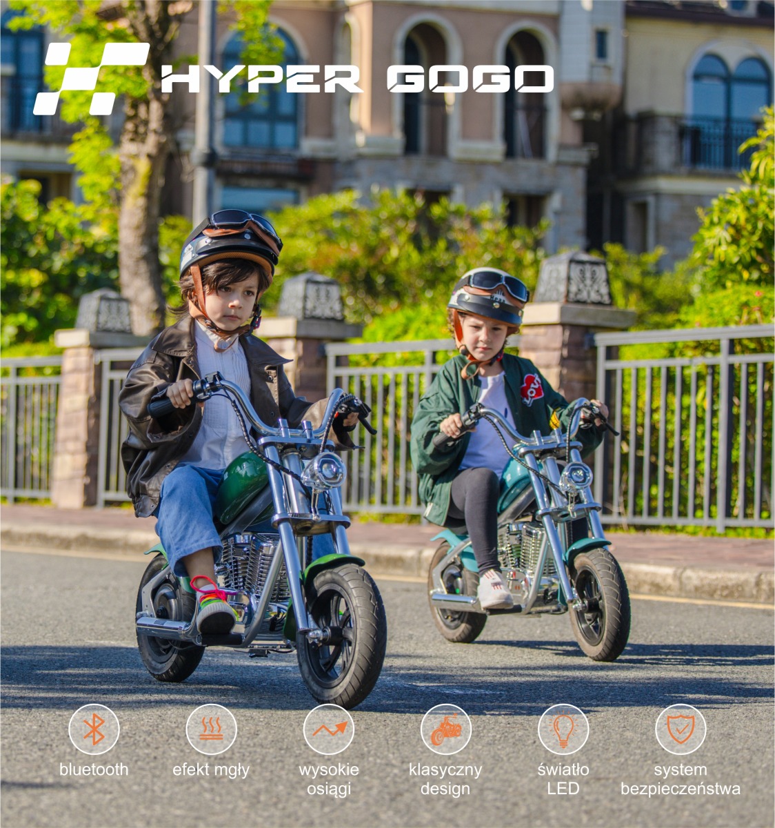 Elektro motocikls Hyper Gogo Cruiser 12 Plus BLACK