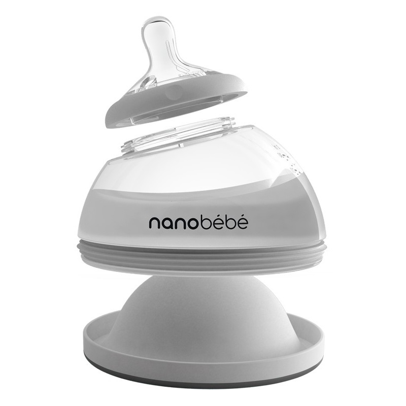 NANOBEBE BREASTMILK BOTTLE GRAY