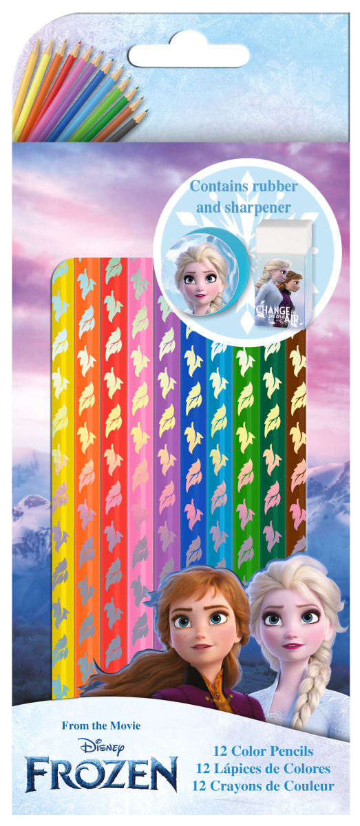 SET PENCILS 12 COLOURS FROZEN 2