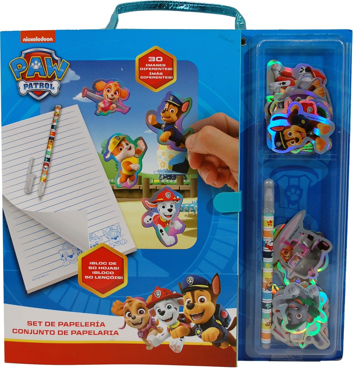 STATIONERY SET WITH MAGNETS PAW PATROL