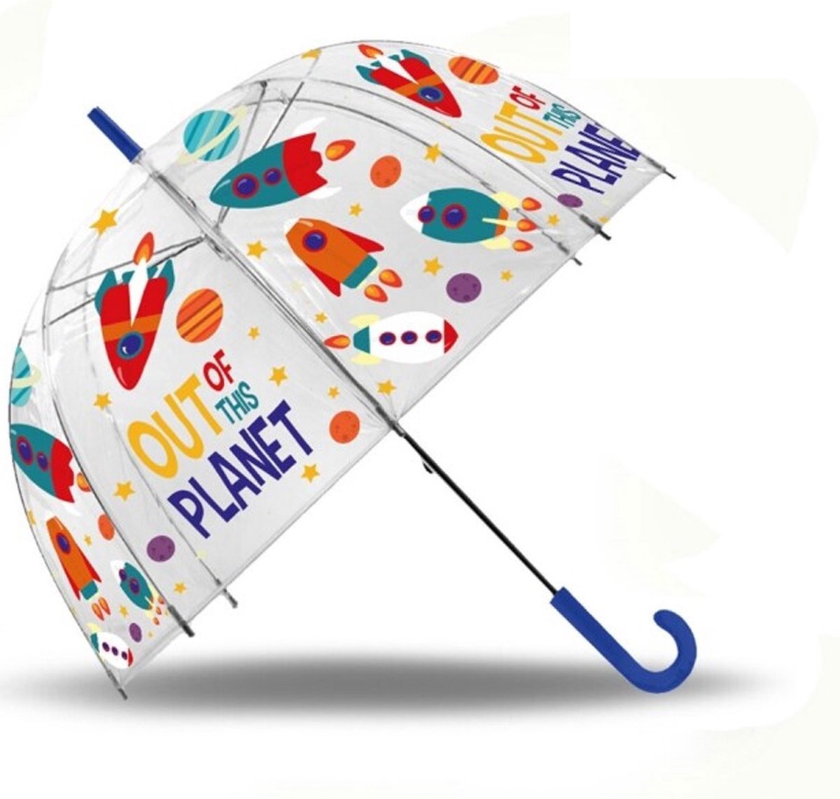 TRANSPARENT UMBRELLA MANUAL OUT PLANET