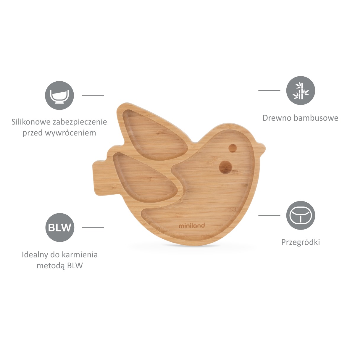 WOODEN PLATE CHICK FSC 100%