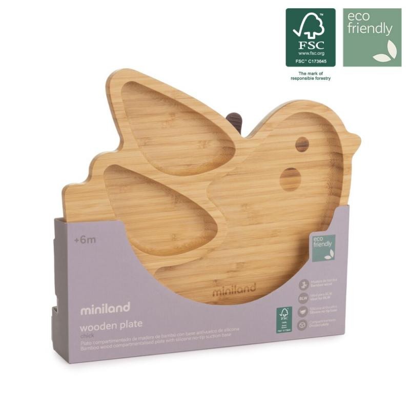 WOODEN PLATE CHICK FSC 100%