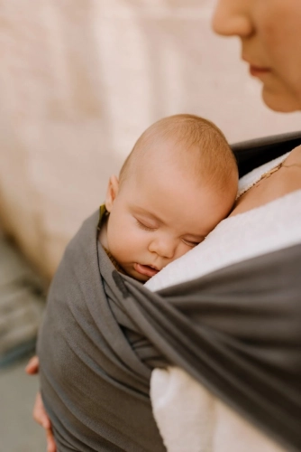 BOBA WRAP ORGANIC DARK GREY